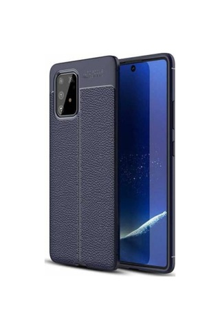 Galaxy A91 (S10 Lite) Kılıf Zore Niss Deri Desenli Silikon Kılıf