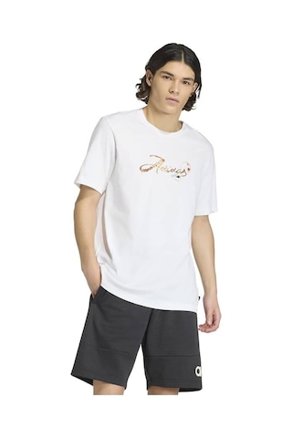 Adidas M Cafe Scrıpt T Beyaz Erkek T-shirt Kb2503