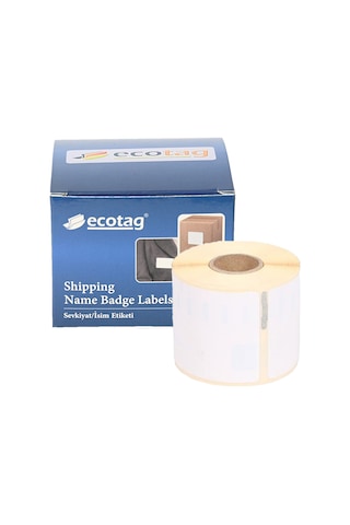 Ecotag Dymo 99015 LabelWriter Muadil Disket Etiketi 70 MM X 54 MM 320 Adet