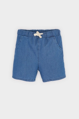 DeFacto Erkek Bebek Beli Lastikli Jean Şort E6837A525SMNM28 Mavi