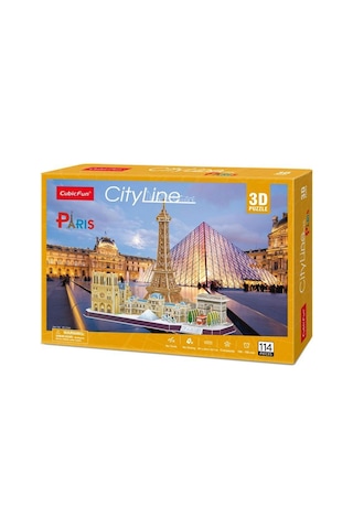 Cubicfun 3d Puzzle 114 Parça City Line Paris Fransa Mc254h