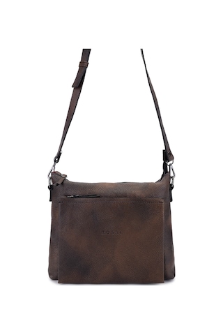 Bruno Shoes Bruno Rossi Bag Erkek Hakiki Deri Taupe Postacı Çanta 1048 302g Erk Canta Sk24-25 Nero/tamp Kahverengi