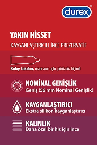 Durex Maraton Prezervatif 20'li + Yakın Hisset Prezervatif 20'li