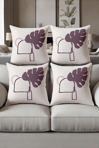 Dijital Baskılı Yumuşak Dokulu 4 Lü Kırlent Kılıfı Takımı 43x43 Cm Krl0078 Renkli