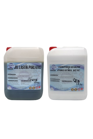 Lastik Parlatıcı Jel Ve Torpido Parlatıcı Süt 2'li Set