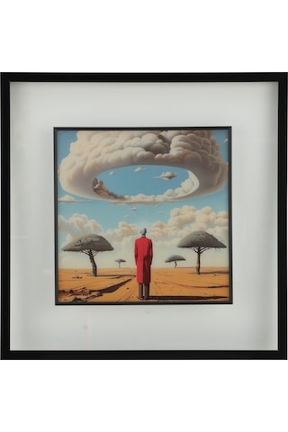 Lumen Çerçeveli Cam Tablo 60x60 Cm