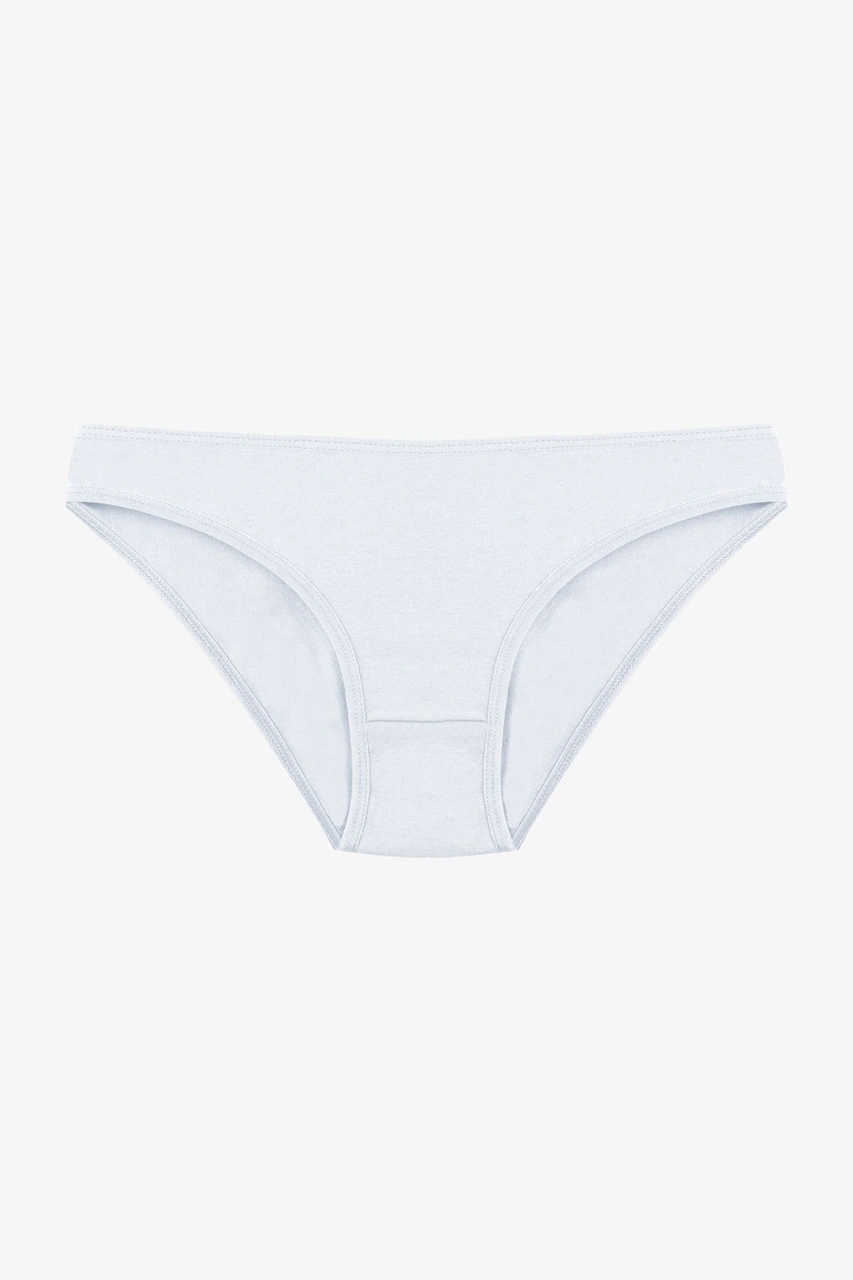 Kadın 3'lü Pamuklu Basic Külot 11040 Ekru - Pembe