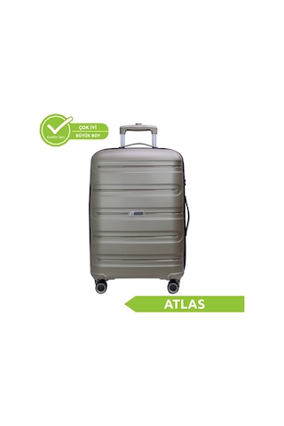 Vegmann Polipropilen Pp Atlas Gold Büyük Boy Valiz Gold