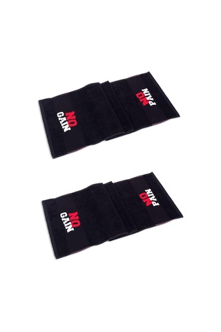 Home No Paın No Gaın 30x100 Cm -%100 Pamuk 2'li Spor Havlusu - Fitness Gym Golf Boks Tenis Havlusu Çok Renkli
