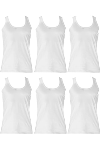 Josejuan 6'lı Erkek Atlet %100 Pamuk Suprem 3300-6'lı Beyaz