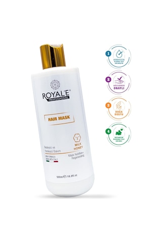 Royale Professional Milk Honey Besleyici ve Yenileyici Saç Maskesi 500 ML