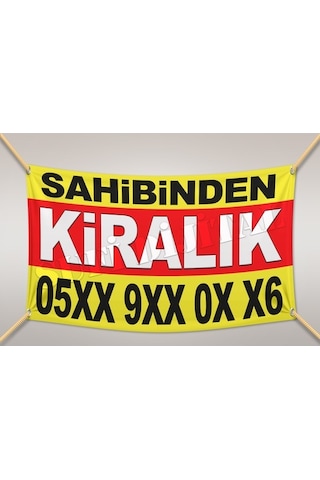 Sahibinden Kiralık Branda Afiş Pankart 440 Gr Çin Branda