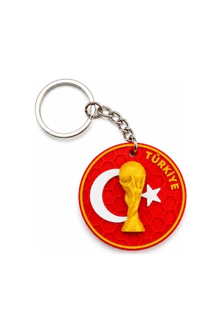 Futbol Temalı Koleksiyonluk Anahtarlık Seti 6'lı Taraftar Ve Kupa Figürlü Metal Anahtarlık