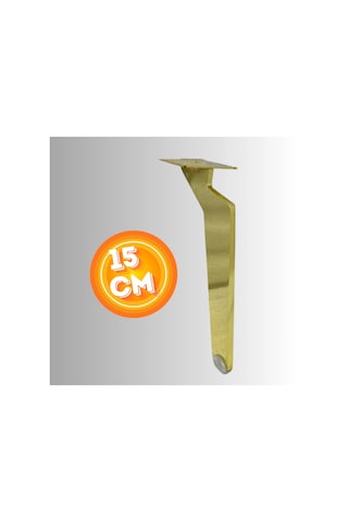 15 Cm Metal Tabanca Ayak Koltuk Ayağı Mobilya Ayağı Ünite Ayağı Konsol Ayağı Puf Berjer Ayağı Gold