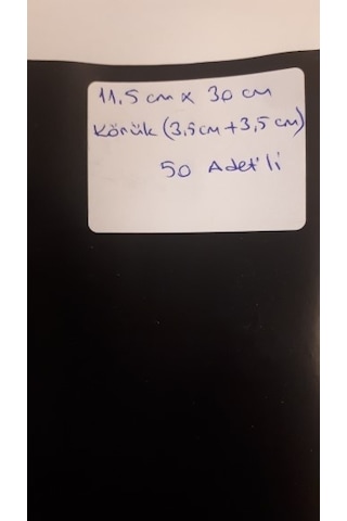 11.5 Cm x 30 Cm Fidan Ve Aşı Poşeti 50 Adetli körük 3.5 3.5 Cm
