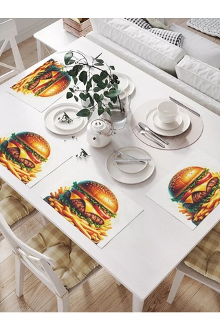 Joyarty Masa Peçeteleri "sulu Hamburger" 32x46 242072335 Kahverengi