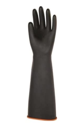 Asit Eldiveni Siyah Uzun Konç 45-60 Cm Boy Seçenekleriyle