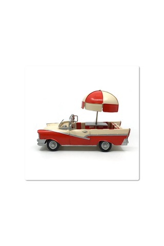 Jayland 1957 Chevrolet Bel Air Diecast Model Vintage Metal Araba