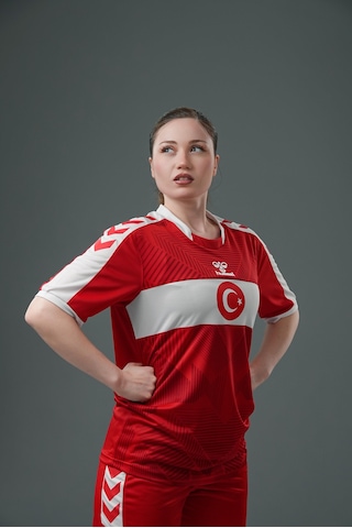 Hummel Milli Takım Forma 25-26 Kadın Kırmızı