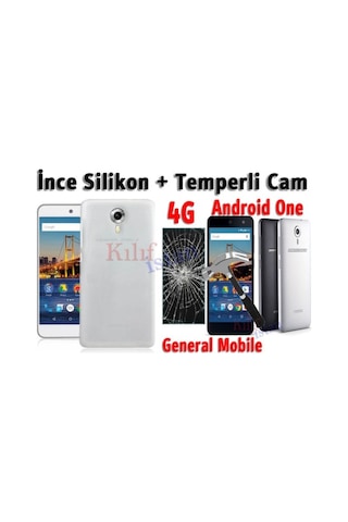 General Mobile Gm5 4G Kilif Android One Silikon Kilif + Cam 345999359