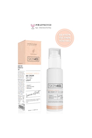 Skin401 Multi-fonksiyonel Aydınlatıcı Bb Krem Spf 50+ / Açık Cilt Tonu 50ml Light Tone Light