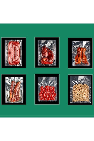 Qingmipy 100 Adet Vakumlu Saklama Poşeti - Gıda Saklama İçin Pratik Ve Dayanıklı