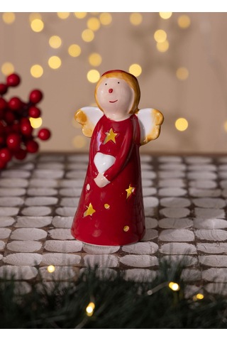 The Mia Dekoratif Yılbaşı Süsü Led Işıklı Melek 8x6x14 Cm 1 Adet