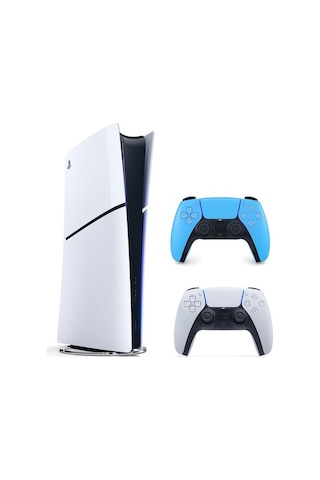 Sony Playstation 5 Slim 1 TB + Digital Edition + 2. Mavi Dualsense Kol (İthalatçı Garantili)