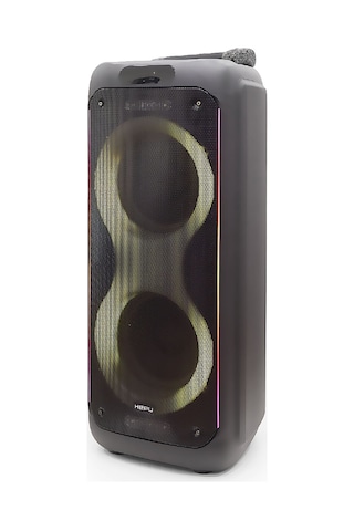 Hepu Hp 940 Taşınabilir Şarjlı Bluetooth Hoparlör 80 W Rms 2 10 İnc Woofer Extra Bass Karaoke Mikrafon