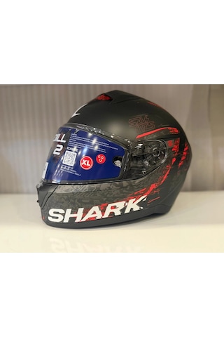 Kask Shark Rıdıll 2 Speed-vıb Matte Black Anthracite Red Siyah/kırmızı