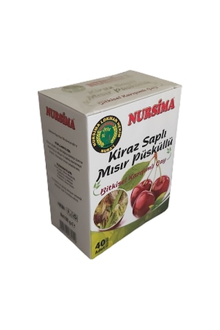 Nursima Kiraz Saplı Mısır Püsküllü Bitkisel Karışımlı Çay 40 x 2.25 G