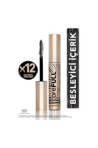 Flormar Carefull Volume Besleyici Etkili Yoğun Hacim Veren Maskara Siyah