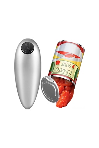 Kosona Ev Kullanıma Uygun Otomatik Metal Açıcı - 2024 Yeni Nesil Kolay Kullanım Silver N Tipi Kavanoz Açıcı Gümüş