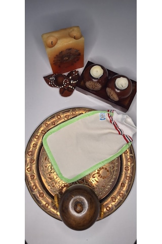 Eker-yeşil Biyeli Hızlıgiy Kese-banyo Ve Duş Kesesi-lastikli Kese