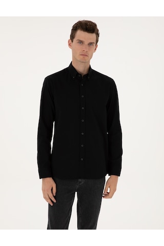 Pierre Cardin Erkek Siyah Gömlek Desenli 50311308-vr046 Siyah