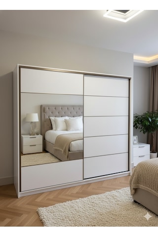 Bulut Sürgülü Dolap Gardırop Byz 230 Cm