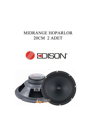 Edıson Ed-tr80 20cm Midrange Oto Hoparlör 500watt 100rms 2 Adet