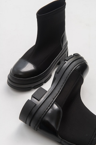 Luvishoes Bendıs Siyah Scuba Kadın Bot Siyah