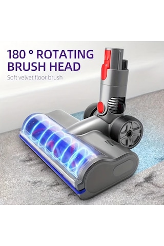 Fochsia For  V7v8v10v12v15 Yedek Fırça Başlığı 180 Döner Taban Yumuşak Velepet Kıllar Halı Ve Sert Zeminler İçin