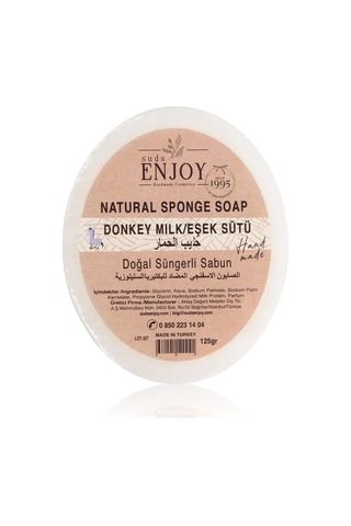 Suds Enjoy Doğal Süngerli Eşek Sütü Sabunu 125 G