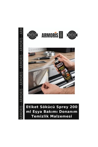 Etiket Sökücü Sprey 200 Ml Eşya Bakımı Donanım Temizlik Malzemesi