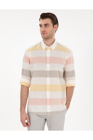 Pierre Cardin Erkek Haki Gömlek Desenli 50303448-vr027 Haki