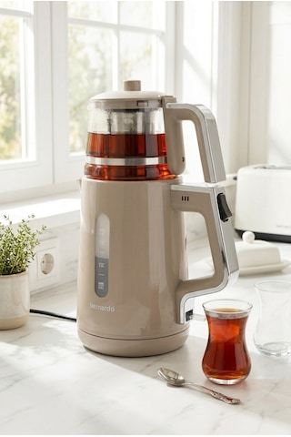 Bernardo Venedik 1.7 L Cam Demlikli Çay Makinesi