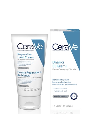 CeraVe Kuru ve Sertleşmiş Eller İçin Onarıcı El Kremi 50 ML