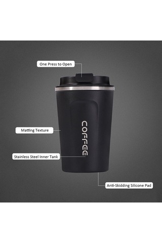 Yulong Reedark Paslanmaz Çelik Termos Kahve Kupası - Sıcak Ve