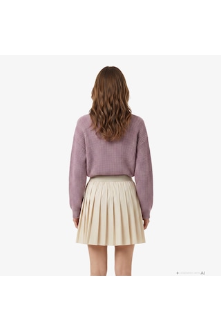 Unıted4 Regular Fit Kadın Bordo Kazak Ruzy 2851846