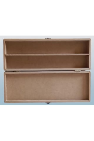 1448bng90249hobi Adn Dekoratif Şiş Kutusu Ahşap Mdf Ham Cnc Kesim Klipsli Model El Yapım