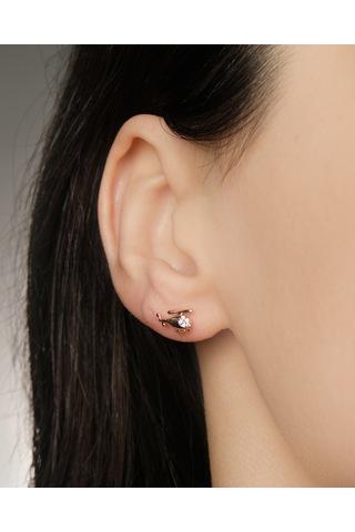 Lekka Design Kararmaz Çelik Lüks Kadın Mini Helikopter Küpe Altın