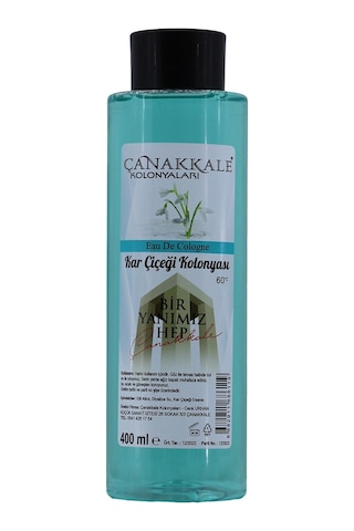 Çanakkale Kolonyaları Kar Çiçeği Kolonyası Pet Şişe 400 ML