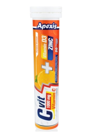 Apexis C Vitamini + D3 + Zinc 1000 MG 3 x 20 Tablet